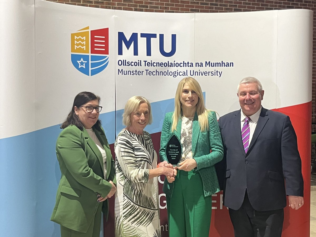 Bachelor of Arts (Hons) in Home Economics &amp; Business award goes to Rachel Fenlon and the Professional Diploma in Education in Home Economics to Rachel Moloney, kindly sponsored by MTU Events &amp; Hospitality
#FBHAwards24 🏆 #Succeedingtogether