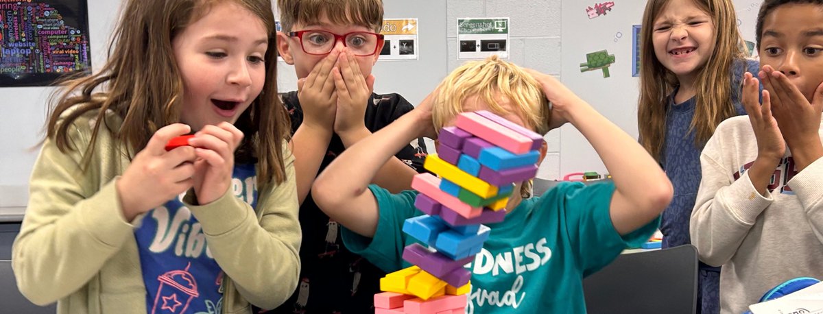 <a href="/RooseveltTigers/">Roosevelt Elementary School</a> review rules and expectations with Jenga. <a href="/LivoniaDistrict/">Livonia Schools</a> #livoniapride