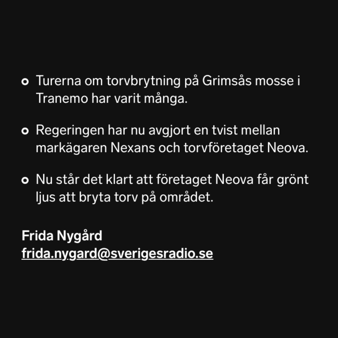 REGERINGEN VIKER NER SIG  sverigesradio.se/play/artikel/8…

Regeringen backar för storföretagen. 
Regeringen sviker lokalsamhällena. 
Regeringen kör över folkets vilja.

Skriv under namninsamlingen. aterstallvatmarker.se/radda-grimsas/

#regeringen #klimat