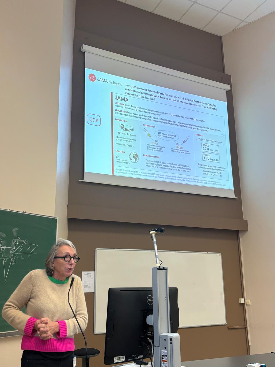 GIHP (@gihp_official) on Twitter photo #JLAR2024 <a href="/DelGarrigue/">delphine Garrigue</a> discute la place des facteurs de coagulation ds les hémorragies ds la session du GIHP (la non place des CCP, en l’occurrence ici, ds l’essai #Procoag).
Notez l’expression de la déception.
<a href="/RangueilAR/">Fanny Vardon</a> <a href="/AjarLille/">AJAR Lille ☀️</a> <a href="/SFAR_ORG/">SFAR Anesthésie Réanimation</a> <a href="/GodierAnne/">Anne Godier</a> #JLAR2024 <a href="/DelGarrigue/">delphine Garrigue</a> discute la place des facteurs de coagulation ds les hémorragies ds la session du GIHP (la non place des CCP, en l’occurrence ici, ds l’essai #Procoag).
Notez l’expression de la déception.
<a href="/RangueilAR/">Fanny Vardon</a> <a href="/AjarLille/">AJAR Lille ☀️</a> <a href="/SFAR_ORG/">SFAR Anesthésie Réanimation</a> <a href="/GodierAnne/">Anne Godier</a>