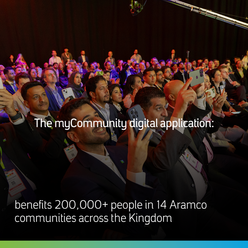 aramco's tweet photo. At the World Smart City Awards 2024, our digital engagement platform, myCommunity, was named the winner of the Innovation Award for its role in enhancing quality of life in our communities

#aramco
