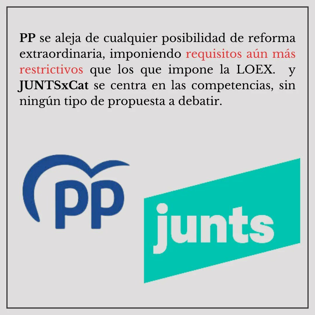 Sobre estas propuestas de enmiendas, los partidos políticos a puertas cerradas, redactarán en la Comisión de la Ponencia, un dictamen que debatirán luego en el Pleno del <a href="/Congreso_Es/">Congreso</a> 
Pedimos una regularización extraordinaria  AMPLIA, porque las reformas NO son suficientes. 
👇🏿👇🏽