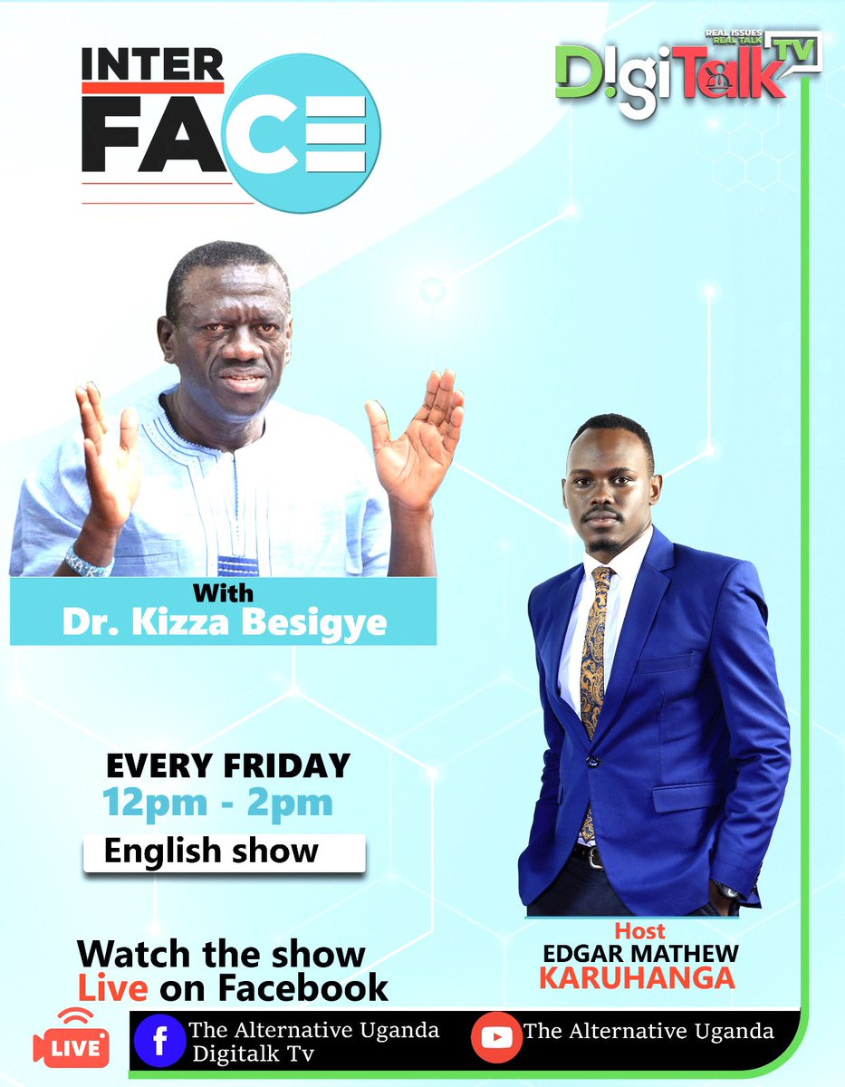 REMINDER: Please tune into the FRIDAY INTERFACE program on DigiTalk Tv tomorrow, 8th Nov- 12midday, as usual.

Please inform others &amp; participate in the program- LIVE on FACEBOOK. 
Have a blessed weekend.