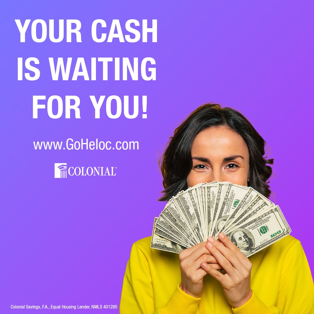 ColonialBanking's tweet image. Tap into your home’s equity with a HELOC from Colonial. Access the funds you need—whether it’s for home upgrades, debt consolidation or life's big moments. 
 
Ready to make your equity work for you? 

Visit GoHeloc.com today to get started!
 
#HELOC #GoColonial