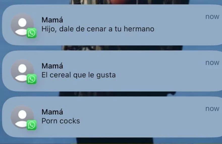 Ay cabron!! Este niño cena fuerte