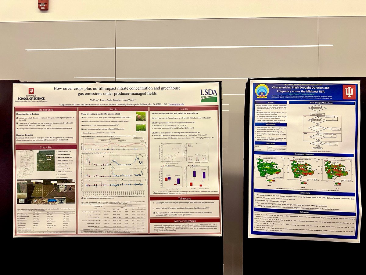 Yu Peng (@yupeng_iu) on Twitter photo Fresh works led by <a href="/ecohydro_wang/">Lixin Wang (him, he)</a> now being presented at the Indiana Water Research Association Symposium
<a href="/IUIScience/">School of Science at IU Indianapolis</a> Fresh works led by <a href="/ecohydro_wang/">Lixin Wang (him, he)</a> now being presented at the Indiana Water Research Association Symposium
<a href="/IUIScience/">School of Science at IU Indianapolis</a>