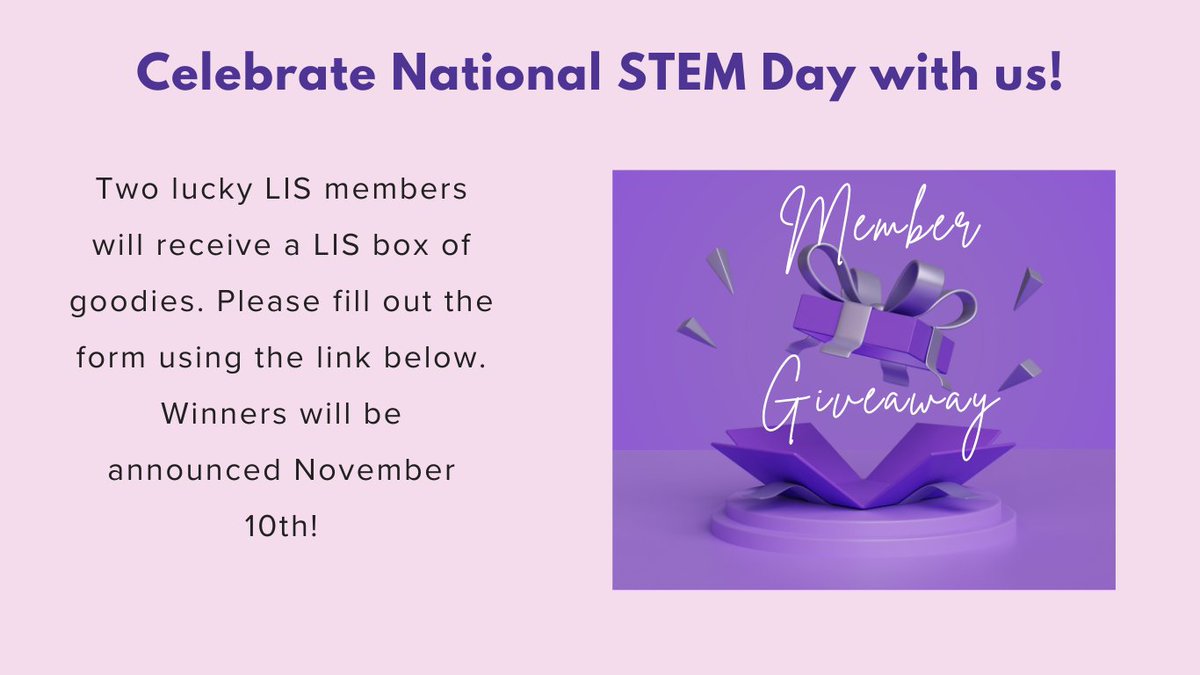 LatinasinSTEM's tweet image. Are you a registered member of Latinas in STEM? Please check your email for details, or click on the link below, to enter a raffle for an exclusive LIS goodie box.
docs.google.com/forms/d/e/1FAI…