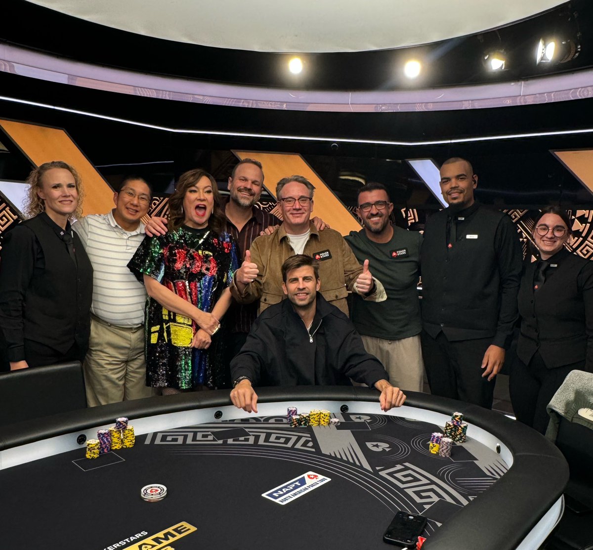 Jennifer Tilly (@jennifertilly) on Twitter photo Had a blast yesterday playing on <a href="/PokerStars/">PokerStars</a> #TheBigGame with this group of desperados! Had a blast yesterday playing on <a href="/PokerStars/">PokerStars</a> #TheBigGame with this group of desperados!