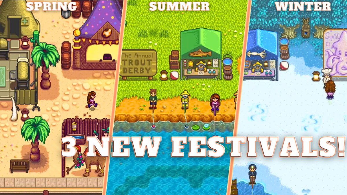 CONSOLE PLAYERS! Have you checked out the new festivals you can attend in Stardew Valley?

youtu.be/0ZrbXKo1W5w?si…