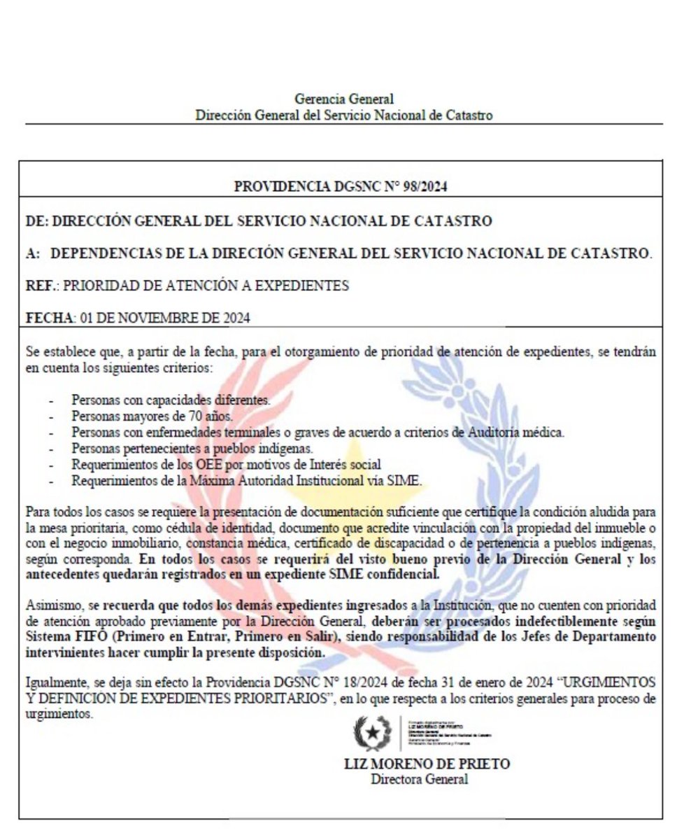 <a href="/Karlasilverotau/">Karla Silvero</a> <a href="/MEF_Paraguay/">Ministerio de Economía y Finanzas - Paraguay</a> <a href="/IPParaguay/">IP Paraguay</a> <a href="/780AM/">Radio 780 AM</a> <a href="/AM_1080/">Monumental AM 1080</a> <a href="/1000_am/">Radio 1000 AM</a> <a href="/ABCDigital/">ABC Digital</a> <a href="/UltimaHoracom/">Última Hora</a> <a href="/RevistaPLUSPY/">PLUS | Economía y Negocios</a> <a href="/RevistaFocoPy/">FOCO</a> <a href="/hoypy/">Diario HOY Paraguay</a> <a href="/nanduti/">Radio Ñandutí</a> <a href="/cgfernandezv/">Carlos Fernández V</a> <a href="/SantiPenap/">Santiago Peña</a> <a href="/Miticpy/">MITIC Paraguay</a> <a href="/PoderJudicialPY/">Corte Suprema CSJ</a> es lamentable que se tenga que llegar a una enfermedad terminal para que el Estado otogue un trámite.   <a href="/SantiPenap/">Santiago Peña</a> Además, una persona con muerte cerebral ya ni siquiera puede manifestar su voluntad. No se podría otorgar una escritura en esas condiciones.