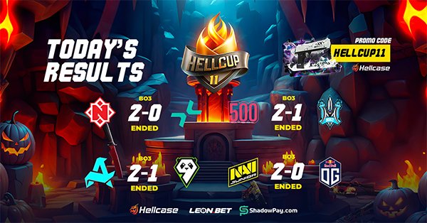 Hellcase Cup (@hellcasecup) on Twitter photo Check out the 4 teams that made it to the #HellCup11 Semifinals 🏆
🔸 <a href="/AuroraCS2_GG/">Aurora CS2</a>
🔸 <a href="/natusvincere/">NAVI</a> Junior
🔸 <a href="/nemigagg/">Nemiga Gaming</a>
🔸 <a href="/500esports/">500</a> Check out the 4 teams that made it to the #HellCup11 Semifinals 🏆
🔸 <a href="/AuroraCS2_GG/">Aurora CS2</a>
🔸 <a href="/natusvincere/">NAVI</a> Junior
🔸 <a href="/nemigagg/">Nemiga Gaming</a>
🔸 <a href="/500esports/">500</a>