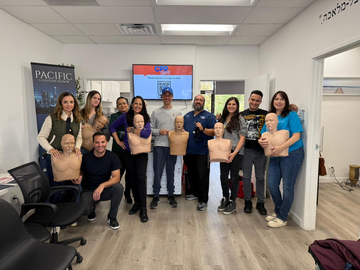 cprreadyla's tweet photo. We offer private in-office classes. 
#cpr #stopthebleed #firstaid #cprreadyla #LosAngeles https://t.co/ZCpFtGJdkc
