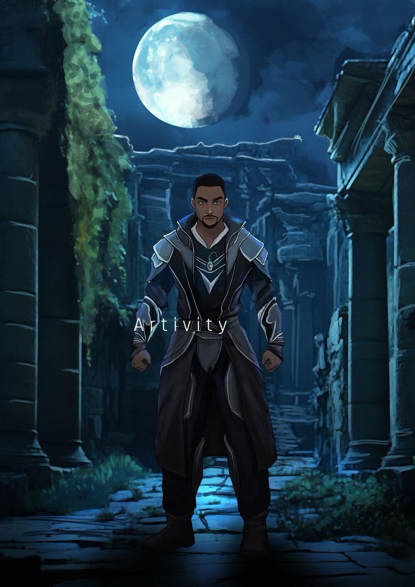 Artivistaa's tweet photo. Commission Done for one my satisfied client @wesjustchillin

"Embrace the shadows, conquer the ruins, under the watchful eye of the moon."

#dnd #dnd5e #dndcharacter #dndart #dnddice #commissionsopen #artist #VGenCode https://t.co/ODIev4nmbq