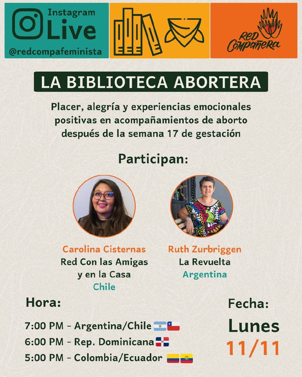 💚La investigación Feminista Abortera nos permite reconocernos como acompañantes en diferentes territorios y contextos.

#acompañamiento #abortolibre #redcompa #mujeres #saludmental