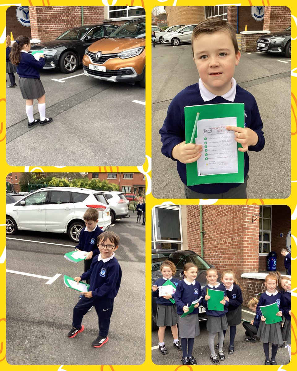 HolyChildPSBel's tweet image. P4b took their maths warm up outside to celebrate Outdoor Classroom Day. They used the staff cars to complete a license plate quiz. 

#SharingCaringLearning #OutdoorClassroomDay #practicalmaths #outdoorlearning @OutdoorClassDay @OutdoorClassUKI
