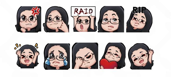 kim_watson2's tweet photo. Finished creating some beautiful emotes for my friend 🥰 and they turned out looking absolutely stunning!✨ I'm really happy☺ with how they came out!!💖🥰

#emotes #oc #twitchaffiliated #twitchlivestream #VTubersart #StreamerCommunity #originalwallart #smallstreamers https://t.co/RkeTHc33Ej