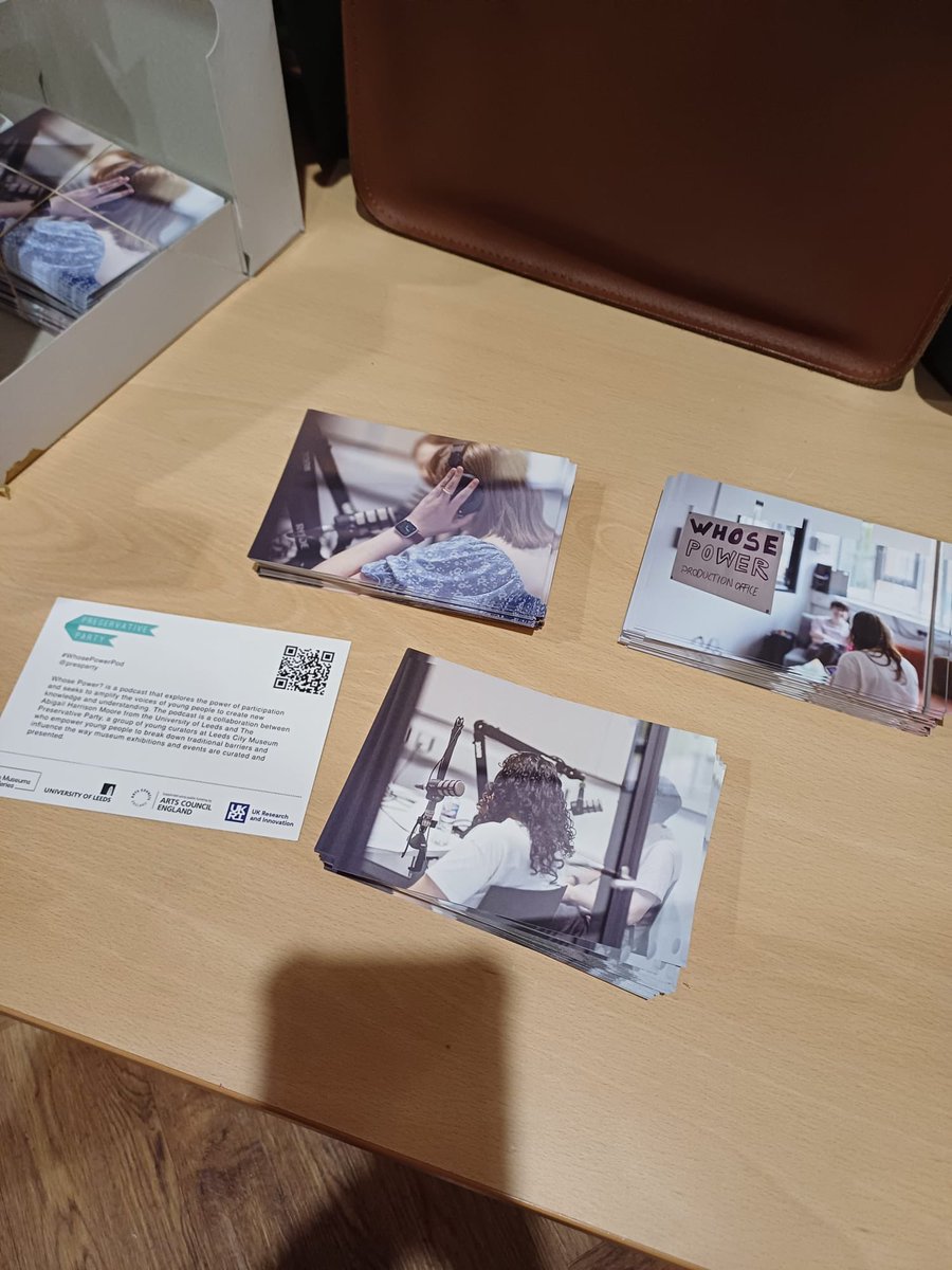 Next week is the #Museums2024 conference in Leeds! 

The joy of museums is something that PresParty experiences often. Find one of these postcards &amp;/or listen to our #WhosePowerPod at the conference to hear about our experiences and the joy in engaging young people in museums
