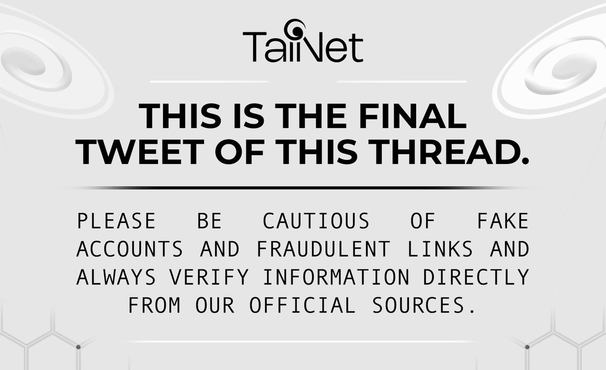 TaiNet Protocol tweet media