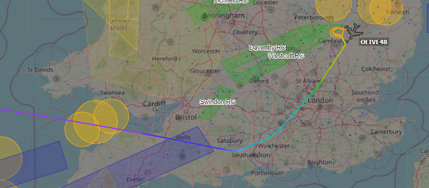 Andyyyyrrrr's tweet photo. 19:47 OLIVE 48 USAF RC-135/V Rivet Joint
Landed into RAF Mildenhall from Offutt Air Force Base #KOFF. Parked alongside Another RC-135 (64-14842)
#OLIVE48 Tail : 64-1484/#AE01C3 https://t.co/c9XoXhUVlk
