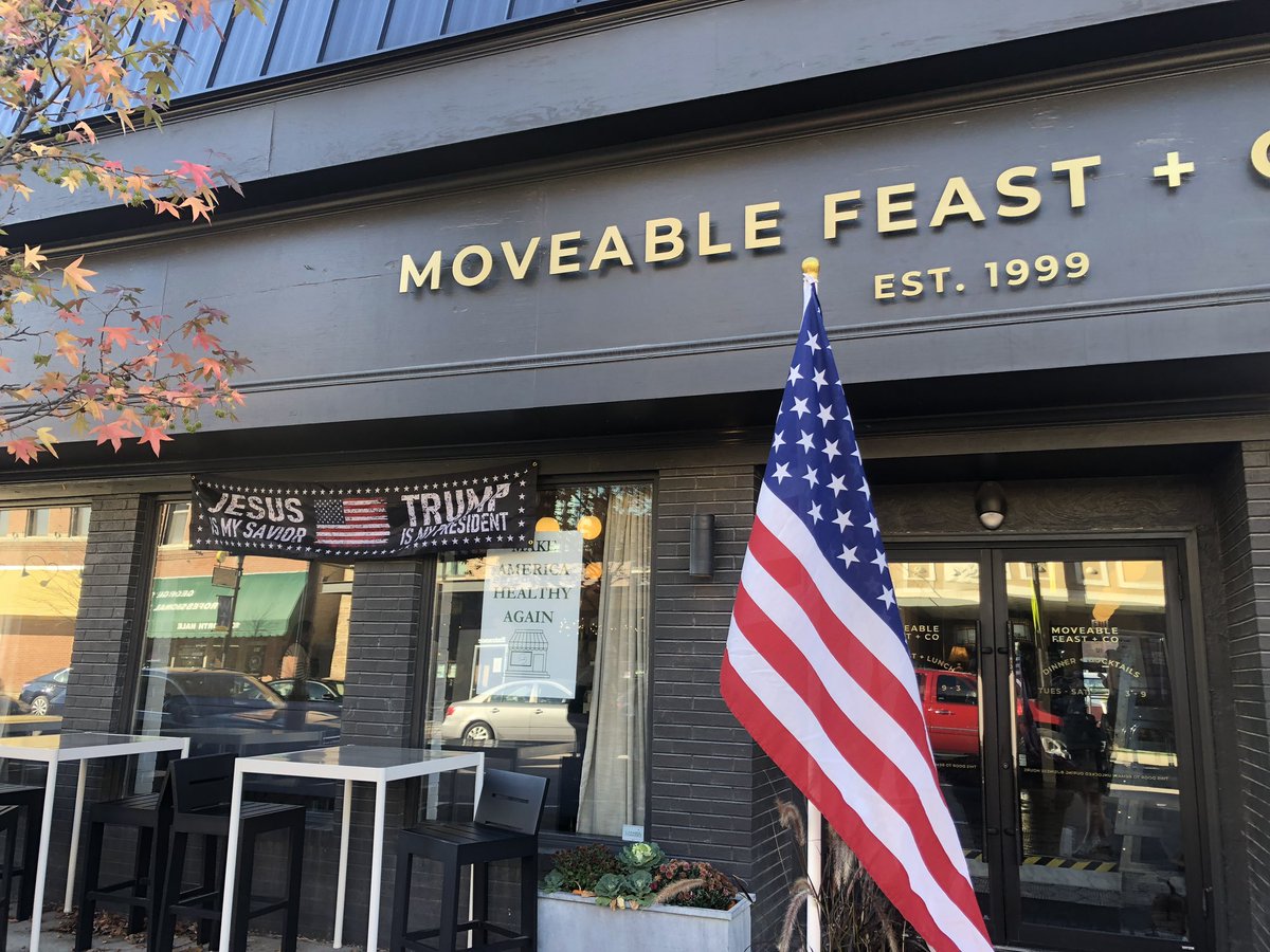 Must_Save_USA's tweet image. Immediately visited Moveable Feast upon hearing this. I had never been and found it to be posh, lively and its many patrons so nice and friendly, as well as its owner!

Anybody casting aspersions are themselves quite guilty of prejudice and closed-mindedness. 

Let us all unite…
