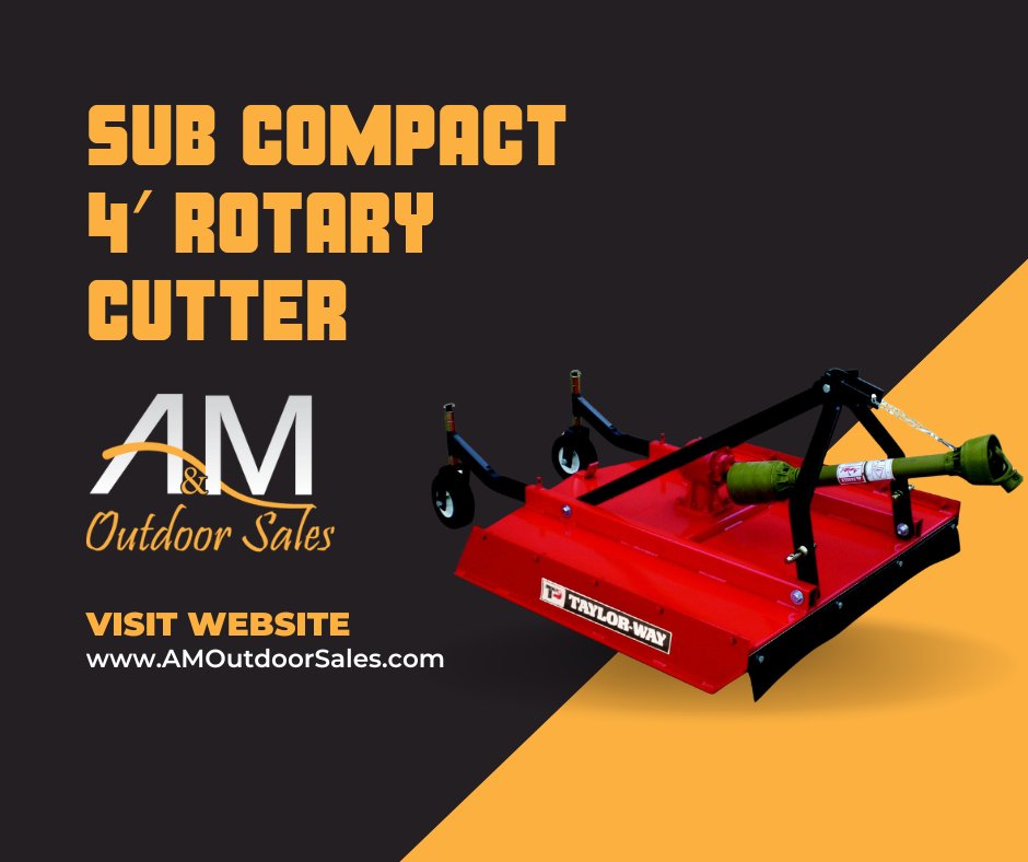 AMOutdoorSales's tweet image. Clear brush and vegetation effortlessly with our Rotary Cutter attachment for smaller tractors. Keep your land pristine! 🌿 #BrushClearing #RotaryCutter #3PointTractor