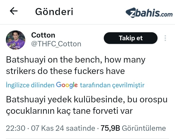 Galatasaray maçı sonrası bir Tottenham taraftarının isyanı