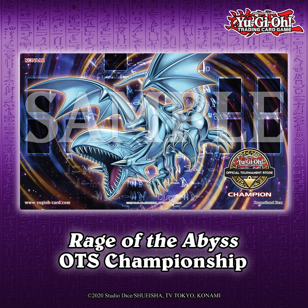 The North and Latin America Yu-Gi-Oh! TCG Rage of the Abyss OTS Championship is happening on November 16-17!

Visit our website for participating OTS locations and more: bit.ly/3qKsrVH