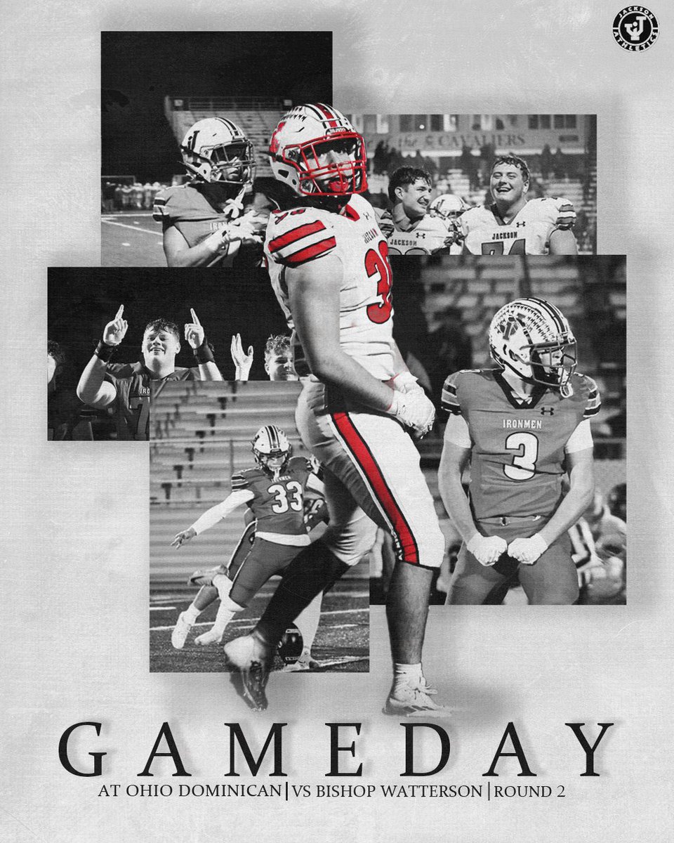 IT'S PLAYOFF GAMEDAY 🎉🏈
⏰7:00 PM KICKOFF 
📍OHIO DOMINICAN PANTHER STADIUM
🆚BISHOP WATTERSON