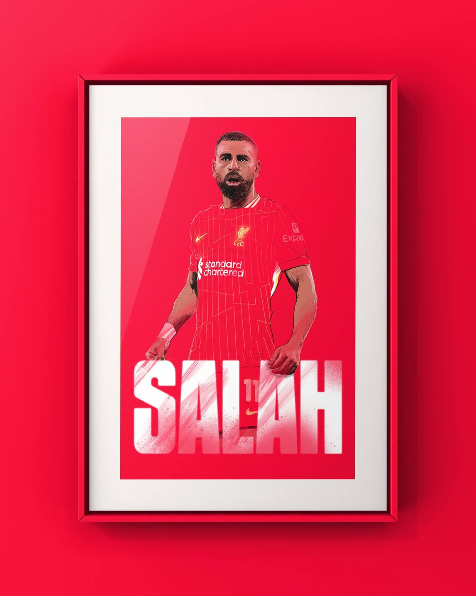 BradyInk's tweet photo. No 'fro Mo. 

Quick Mo Salah illustration, one in between work. After he moved into 8th in the all time PL scorers. Just 9 behind Henry now with 164.

#Salah #LFC #Liverpool https://t.co/NKNKuQEYD0