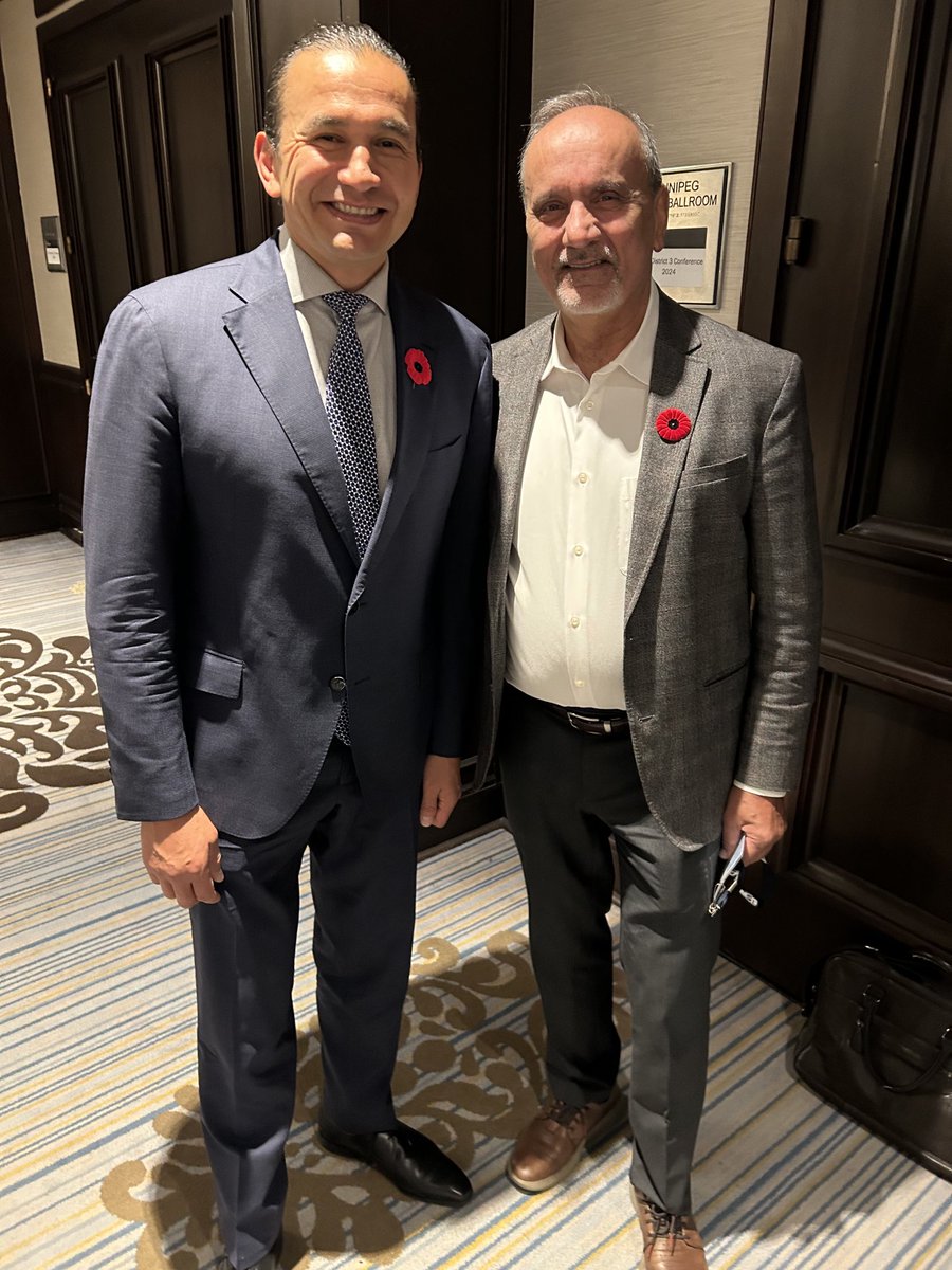 It was great honour to meet with amazing Manitoba Premier ⁦<a href="/WabKinew/">Wab Kinew</a>⁩ at ⁦<a href="/USWDistrict3/">USW District 3</a>⁩ conference in Winnipeg.