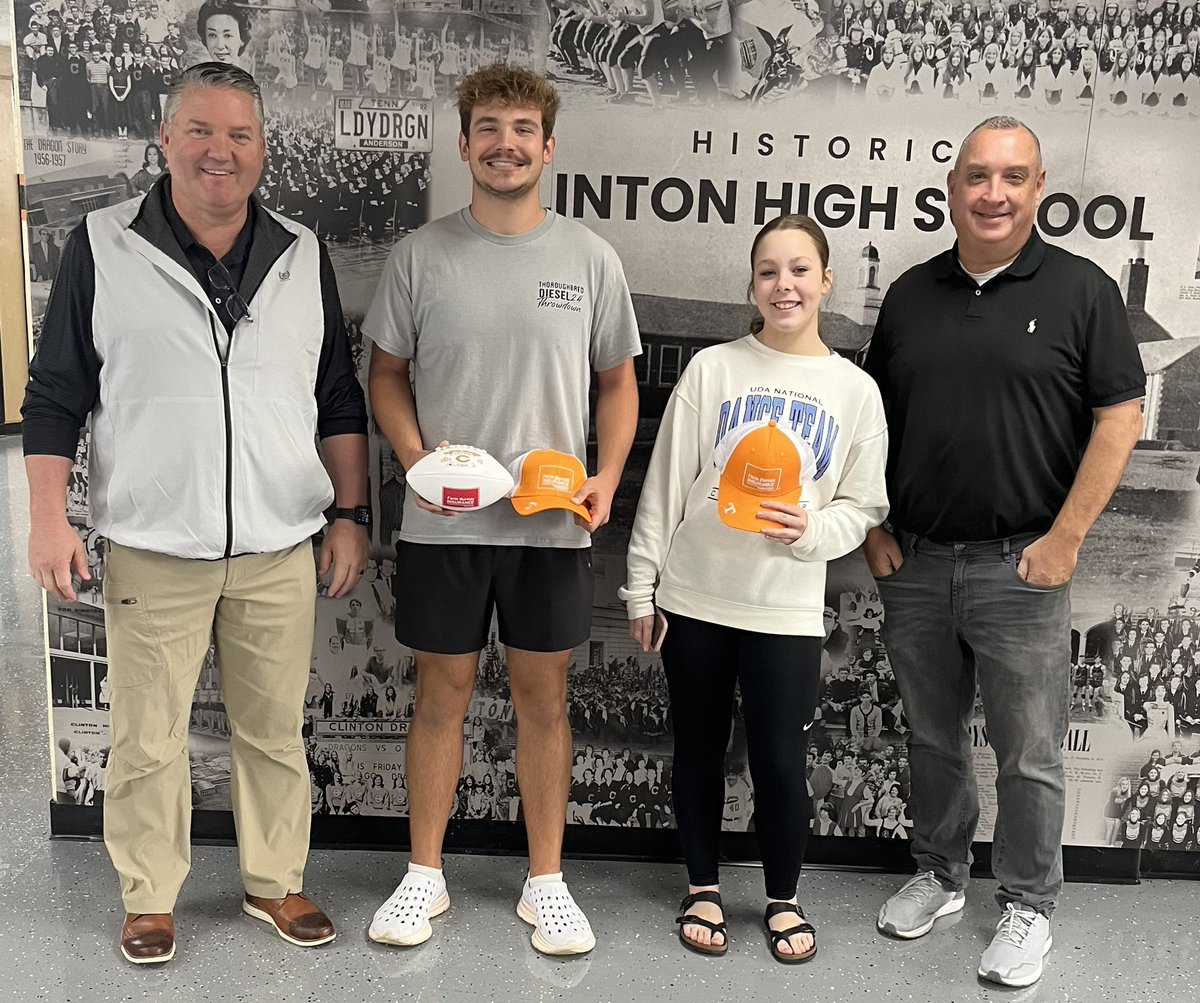 Farm Bureau Clinton (@bureauclintontn) on Twitter photo Congratulations to the Farm Bureau Athletes of the Week, Blaine Collins and Kaylee Bean! Go Dragons! <a href="/CHSDragonsFB/">Clinton Dragons Football</a> <a href="/ClintonStrong4U/">ClintonStrong</a> <a href="/ACSchoolsTN/">Anderson County Schools TN</a> <a href="/FBITN/">Farm Bureau Insurance of Tennessee</a> <a href="/mb210/">Michael Bowers</a> Congratulations to the Farm Bureau Athletes of the Week, Blaine Collins and Kaylee Bean! Go Dragons! <a href="/CHSDragonsFB/">Clinton Dragons Football</a> <a href="/ClintonStrong4U/">ClintonStrong</a> <a href="/ACSchoolsTN/">Anderson County Schools TN</a> <a href="/FBITN/">Farm Bureau Insurance of Tennessee</a> <a href="/mb210/">Michael Bowers</a>