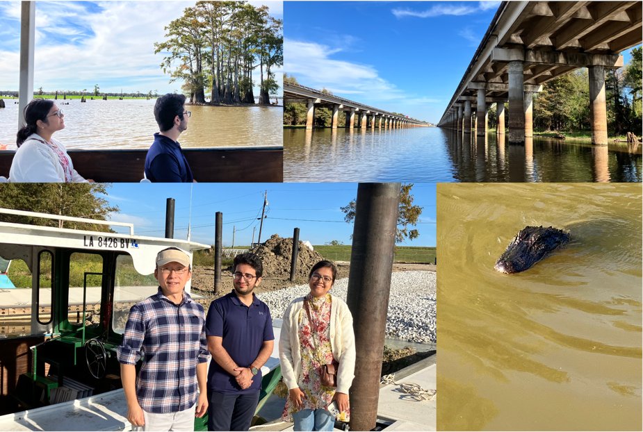 CompuCatLSU's tweet image. Recent outing over the Atchafalaya Swamp, by McGee's Tours.  All members made back safely😃