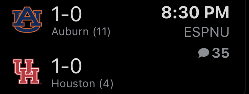 Auburn has moved up to No. 2 (!) in KenPom after last night's slaughter of Vermont.

This makes Saturday's matchup of Auburn and Houston a war between KenPom 1 and 2 ⚔️

Mark your calendars 📅