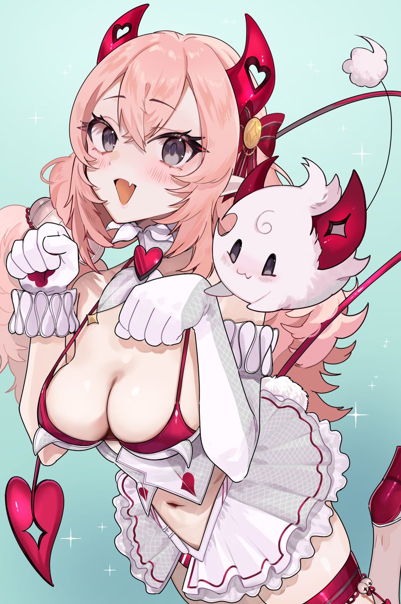 I read all the cute comments about my mascot and I'm very happy you like it!

Little Devil was created alongside me with a matching set of horns, and its fur that’s a bit messy and fluffy like my hair!
Can you guess its actual name? Closest answer gets a treat! ❣️

🎨: