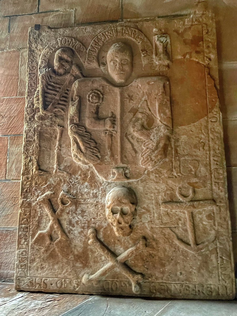 Some gravestones seem designed to comfort the living with messages of a joyful &amp; everlasting life after death. However this one seems intent on telling us that death is inevitable, scary, painful &amp; permanent. Be afraid, be very afraid !