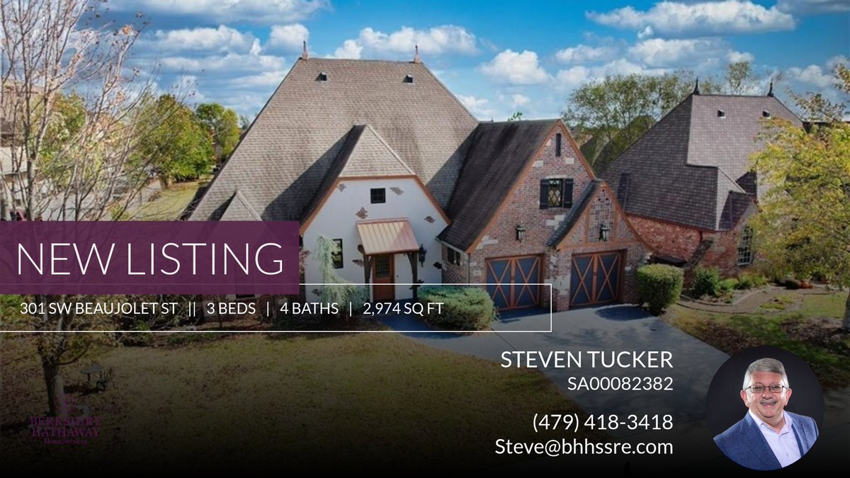 RealtorTucker's tweet photo. Take a look at my new listing that just hit the market. Reach out here or at (479) 418-3418 for more information! This is listed through my broker at Berkshire Hathaway HomeServices RE.

#BentonvilleArkansas #NorthwestArkansas... https://t.co/wu5rD0kvxd https://t.co/XjyJ6eOmZz