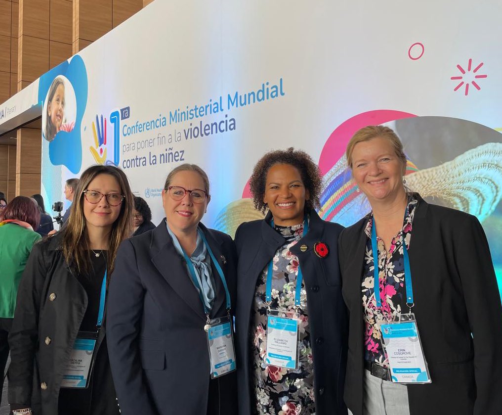 CanadayColombia's tweet photo. Canadá🇨🇦 participa en la primera Conferencia Ministerial Mundial para poner fin a la violencia contra la niñez y se une a los esfuerzos globales para asegurar un mundo protector y libre de violencias contra niños y niñas 🧒🏽👧🏻 https://t.co/pVZ6K8aCGF