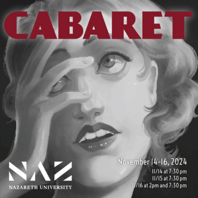 Nazareth presents the popular Broadway musical Cabaret on stage at its Arts Center, Nov 14-16.
www2.naz.edu/news/archive/2…