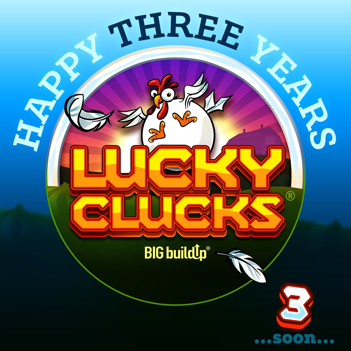 The very first Lucky Clucks™ featuring Big BuildUp® was  released 3 years ago! 

Stay tuned for more!

18+ begambleaware.org

#iGaming
#LuckyClucks
#BigBuildUp
#gamedevstudio
#crazytoothstudio
#onlineslots
#mobilegaming
#onlinecasinogames
#slotonline
#madewithincisor