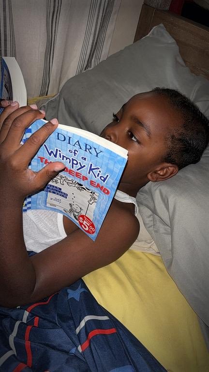 SPOTTED….another Wildcat caught reading in their natural habitat 🐯📚 Keep up the great reading Jayvon!