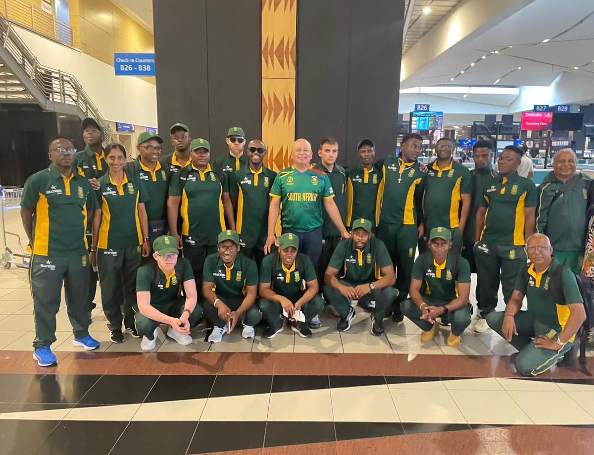 Thank you so much Mr. Johan Weyers  and CSA for the special send off. It’s exciting to be recognized for the hard work and dedication the team is doing, it motivate, empowers and encourages Blind Proteas to do their best for the 2024 4th T20 World Cup.
#BlindProteas
#2024WorldCup