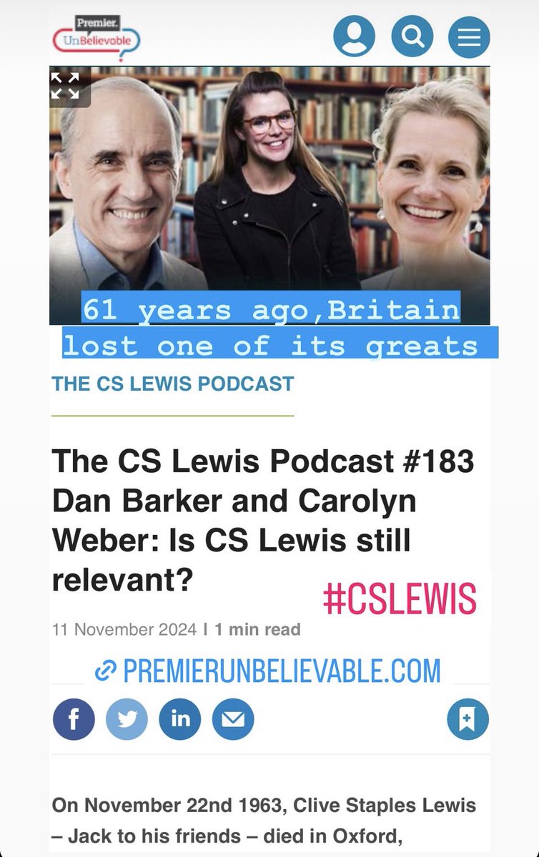 61 years today #cslewis