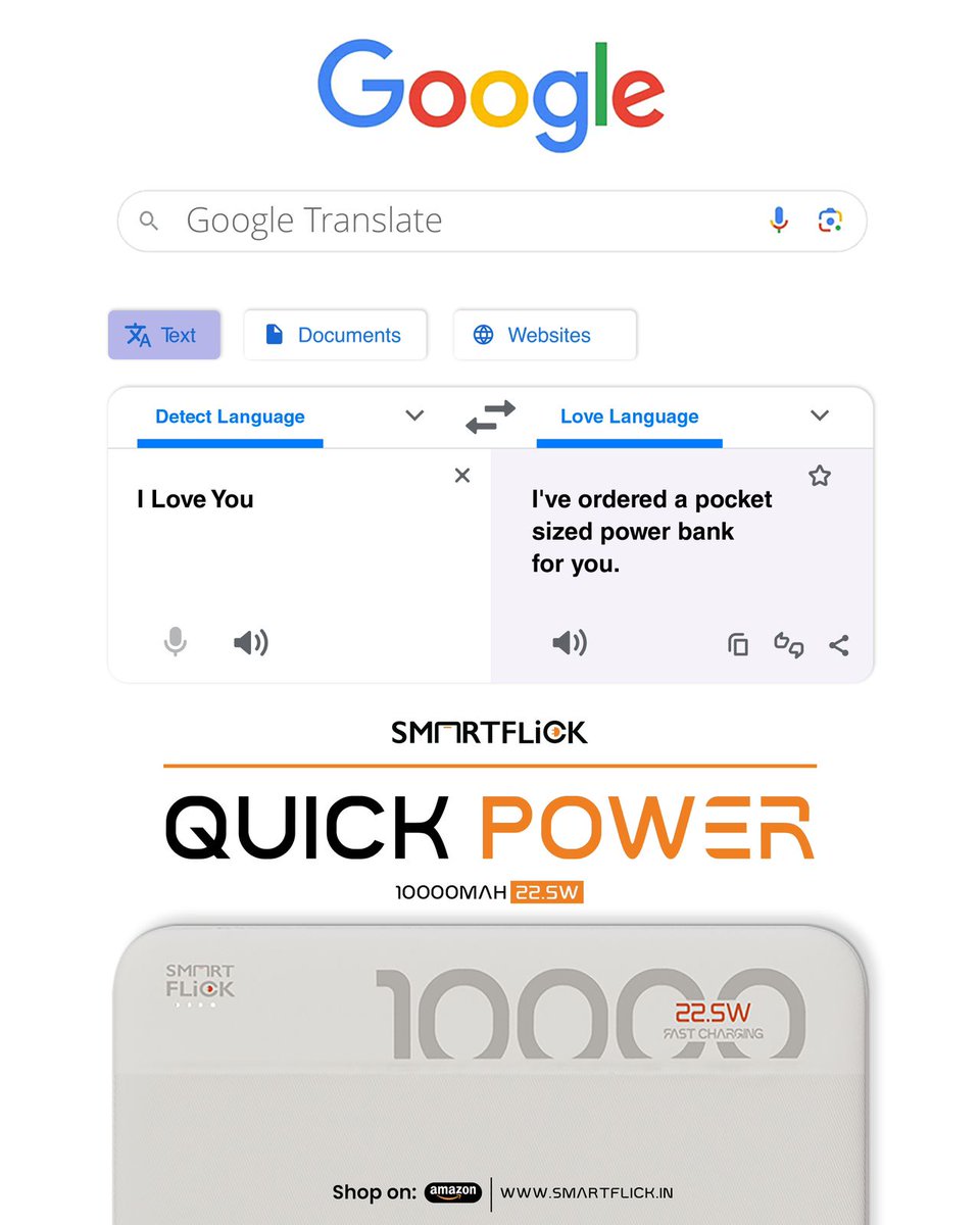 Smart_Flick's tweet image. When words fall short, gift power that speaks louder than ever. ⚡ Keep their devices charged and their hearts full! 💖 
.
.
.
#PocketPower #SmartFlick #gantechnology #madeinindia #fastchargers #powerbank