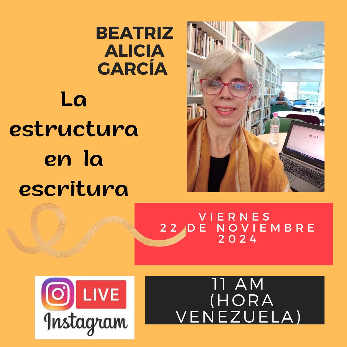 Te invito a acompañarme en este Instagram live en el que estaré conversando sobre la importancia de la estructura al escribir un texto . Conéctate a través de mi nueva cuenta <a href="/publicatulibro/">Publica Tu Libro</a>.beatrizgarcia #redacción #escrituradetextos #asesoríaderedacción