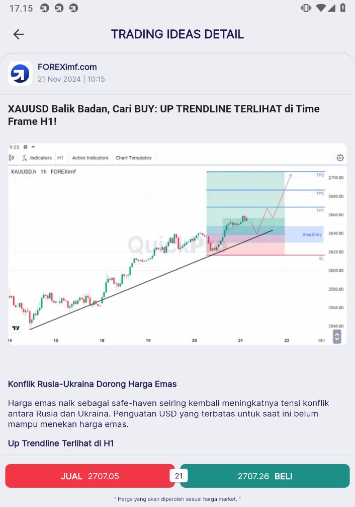 forex_imf's tweet image. Sobs yang ngikutin trading ideas #GOLD udh hit TP3 nih! Cek harga gold hari ini

Yakin ga mau nyoba fitur-fitur #QuickPro? Download langsung yuk GRATIS

#belajarforex #tradingforex #XAUUSD