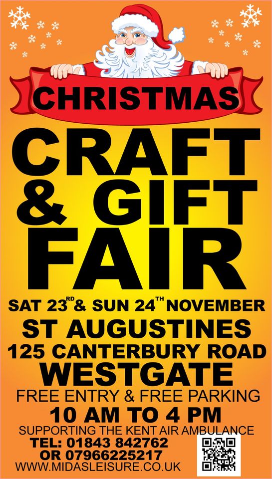 Sue's festive cupcake menu at <a href="/MidasLeisure/">Midas Leisure</a> Craft &amp; Gift Fair tomorrow (St Augustine's, Westgate) is:
Triple Choc Xmas Puds
Vanilla Stars
Gingerbread
Choc Orange
Christmas (Fruit, NUTS, and Rum)
White Choc &amp; Cranberry
Mulled Wine
Gluten-free and dairy-free options also available