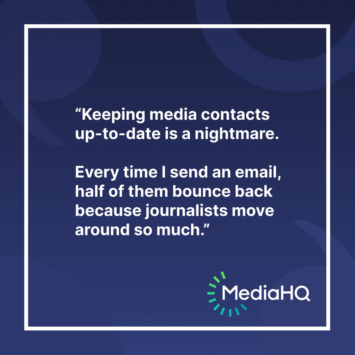 Work in PR? Struggling to keep media contacts up-to-date? Bounced emails &amp; outdated lists holding you back? <a href="/mediahqnews/">MediaHQ</a> 2025 features offer a smarter solution. Sign up for a demo today and see the difference! #MediaHQ #PR" mediahq.com/demo