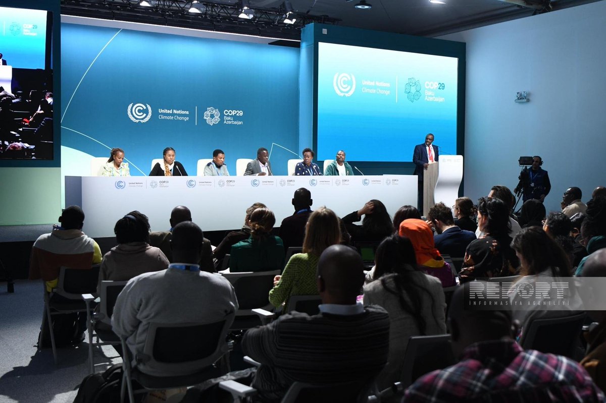 reportnewsaz's tweet photo. Pan-Afrika İqlim Ədaləti Alyansı COP29 çərçivəsində bir sıra tədbirlər keçirib
https://t.co/TFAcrmuE52
#Report #ReportAz #ReportNewsAz #Azerbaijan #COP29 #COP29Azerbaijan #PanAfrika #Alyans https://t.co/yJ4MD6XPdy