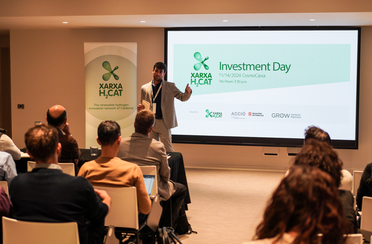 xarxaH2CAT's tweet photo. 💡🌱 L’#H2CATInvestmentDay impulsa la innovació en hidrogen renovable!

El 14/11 al CosmoCaixa BCN, vam connectar inversors i projectes innovadors en hidrogen sorgits de grups de recerca de la @xarxaH2CAT 

🔗Més info: https://t.co/EYflbz5wjH

#HidrogenRenovable #Innovació #H2CAT https://t.co/eIYagF368N