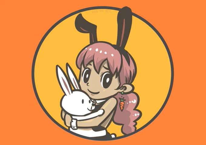 #バニーガール貼って元気づけてください 